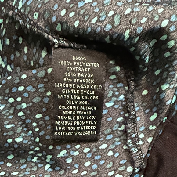 Massimo Oversize Black and Blue Speckled Short Sleeve Top - Picture 5 of 5